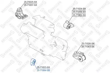 Подвеска, двигатель STELLOX купить