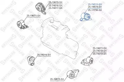 Подвеска, двигатель STELLOX купить