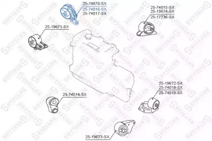 Подвеска, двигатель STELLOX купить