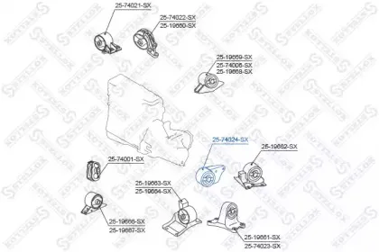 Подвеска, двигатель STELLOX купить