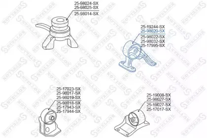 Подвеска, двигатель STELLOX купить