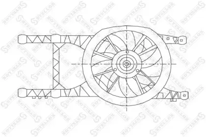 Вентилятор, охлаждение двигателя STELLOX купить
