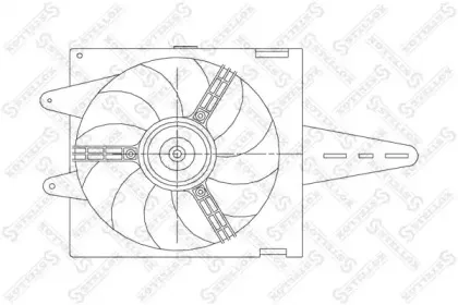Вентилятор, охлаждение двигателя STELLOX купить
