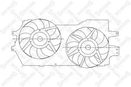 Вентилятор, охлаждение двигателя STELLOX купить