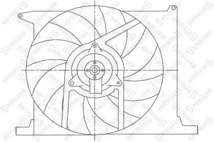 Вентилятор, охлаждение двигателя STELLOX купить