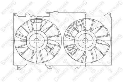 Вентилятор, охлаждение двигателя STELLOX купить