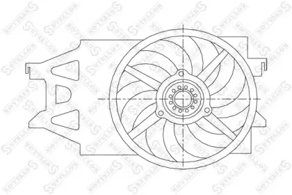 Вентилятор, охлаждение двигателя STELLOX купить