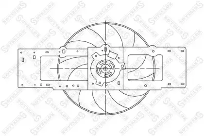 Вентилятор, охлаждение двигателя STELLOX купить