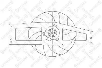 Вентилятор, охлаждение двигателя STELLOX купить