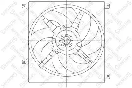 Вентилятор, охлаждение двигателя STELLOX купить