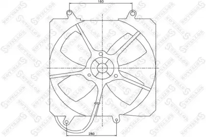 Вентилятор, охлаждение двигателя STELLOX купить