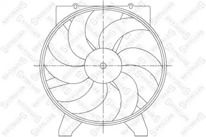 Вентилятор, охлаждение двигателя STELLOX купить