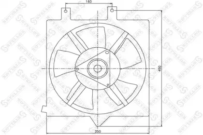Вентилятор, охлаждение двигателя STELLOX купить
