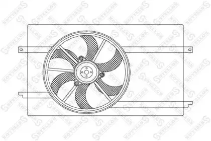 Вентилятор, охлаждение двигателя STELLOX купить