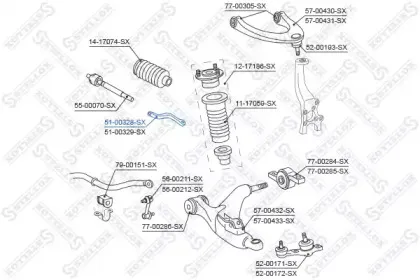Наконечник поперечной рулевой тяги STELLOX купить