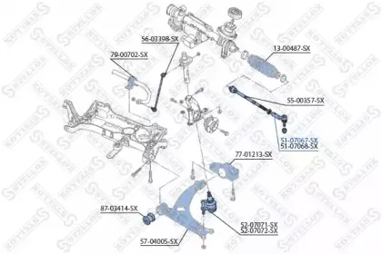 Наконечник поперечной рулевой тяги STELLOX купить