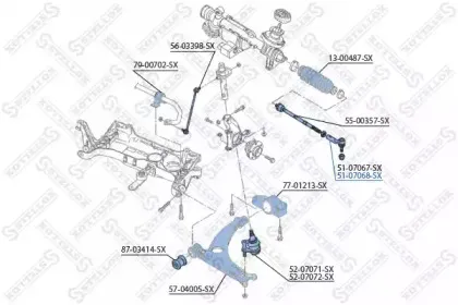 Наконечник поперечной рулевой тяги STELLOX купить