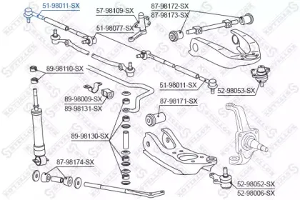 Наконечник поперечной рулевой тяги STELLOX купить