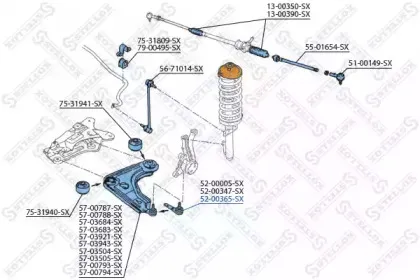 Несущий / направляющий шарнир STELLOX купить