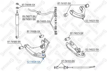 Несущий / направляющий шарнир STELLOX купить