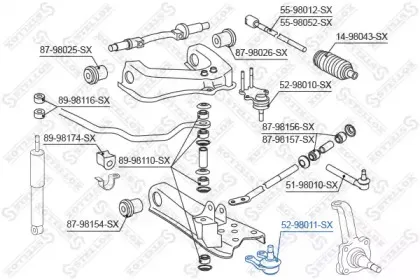 Несущий / направляющий шарнир STELLOX купить
