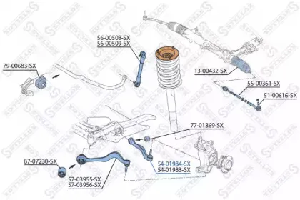 Рычаг независимой подвески колеса, подвеска колеса STELLOX купить