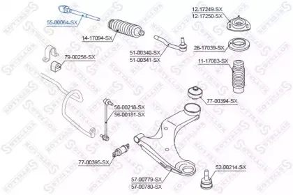 Осевой шарнир, рулевая тяга STELLOX купить