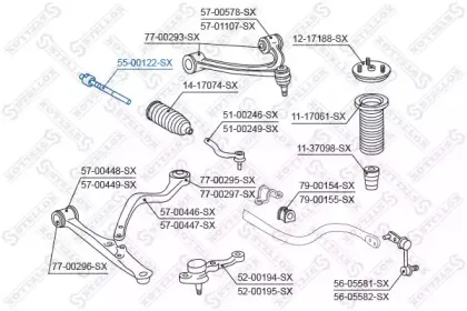 Осевой шарнир, рулевая тяга STELLOX купить