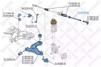 Осевой шарнир, рулевая тяга STELLOX купить