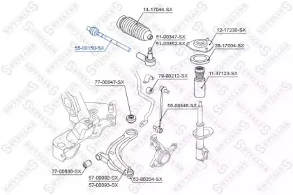 Осевой шарнир, рулевая тяга STELLOX купить