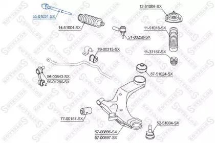 Осевой шарнир, рулевая тяга STELLOX купить