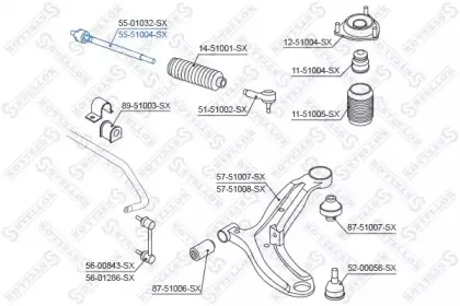 Осевой шарнир, рулевая тяга STELLOX купить