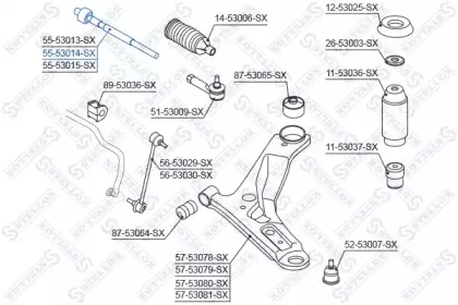 Осевой шарнир, рулевая тяга STELLOX купить