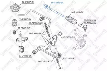 Осевой шарнир, рулевая тяга STELLOX купить