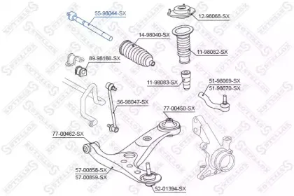 Осевой шарнир, рулевая тяга STELLOX купить