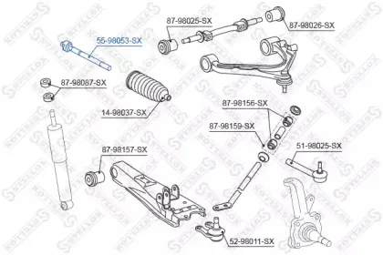Осевой шарнир, рулевая тяга STELLOX купить