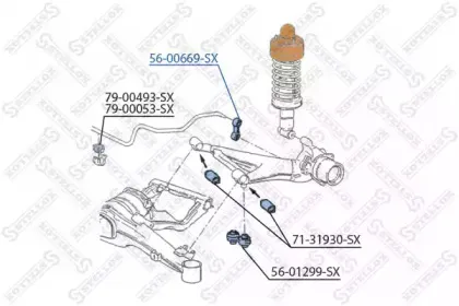 Тяга / стойка, стабилизатор STELLOX купить