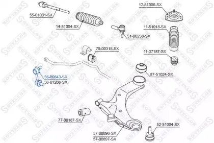 Тяга / стойка, стабилизатор STELLOX купить