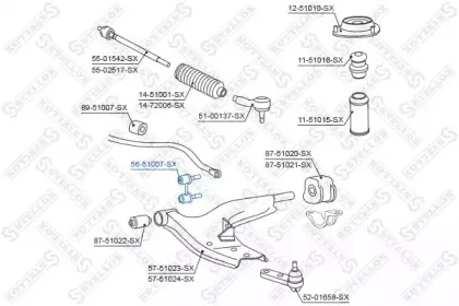 Тяга / стойка, стабилизатор STELLOX купить