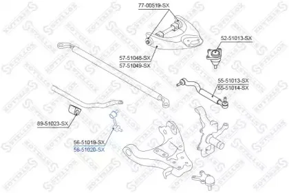 Тяга / стойка, стабилизатор STELLOX купить