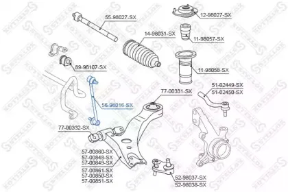Тяга / стойка, стабилизатор STELLOX купить
