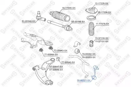 Тяга / стойка, стабилизатор STELLOX купить