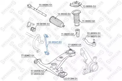 Тяга / стойка, стабилизатор STELLOX купить