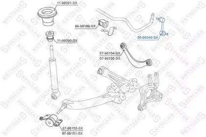 Тяга / стойка, стабилизатор STELLOX купить