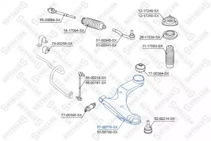 Рычаг независимой подвески колеса, подвеска колеса STELLOX купить