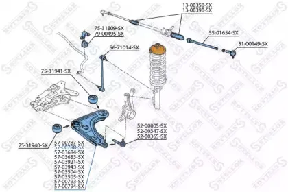 Рычаг независимой подвески колеса, подвеска колеса STELLOX купить