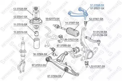 Рычаг независимой подвески колеса, подвеска колеса STELLOX купить