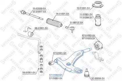 Рычаг независимой подвески колеса, подвеска колеса STELLOX купить