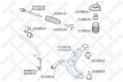 Рычаг независимой подвески колеса, подвеска колеса STELLOX купить