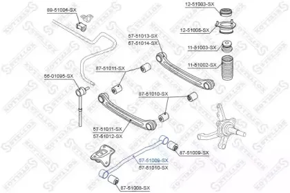 Рычаг независимой подвески колеса, подвеска колеса STELLOX купить